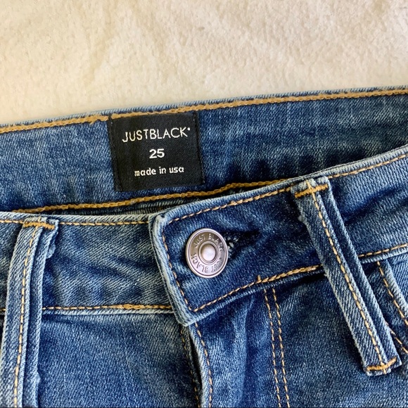 JUST BLACK DENIM STRIPE SKINNY JEANS - Picture 4 of 7